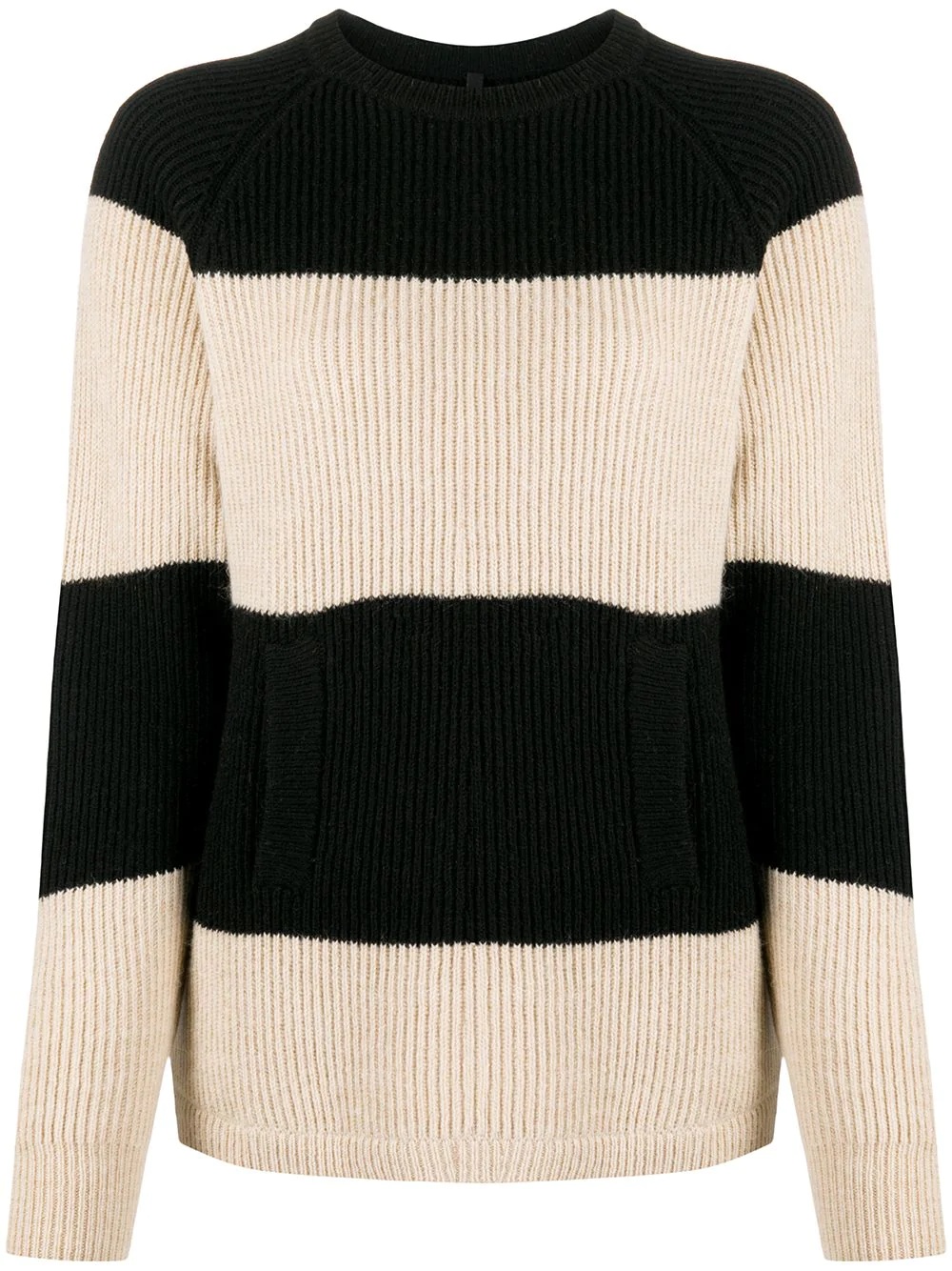 two-tone striped jumper - 1