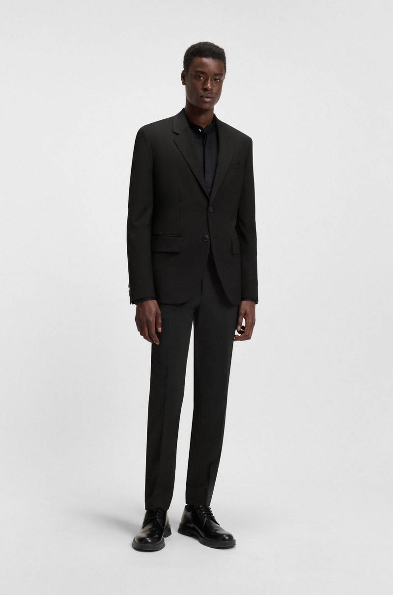 HUGO EXTRA-SLIM-FIT PANTS IN WOOL outlook