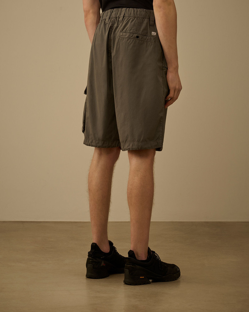 Cotton Rip-Stop Loose Lens Cargo Shorts 4
