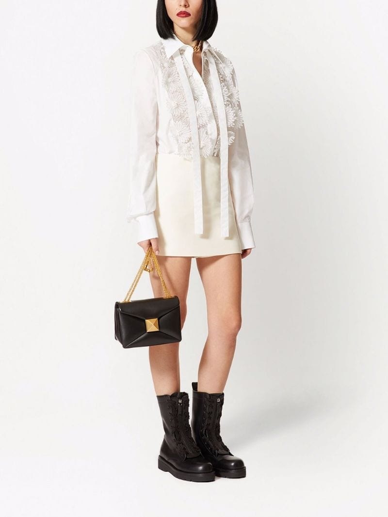 appliqué-detail long-sleeve shirt - 2