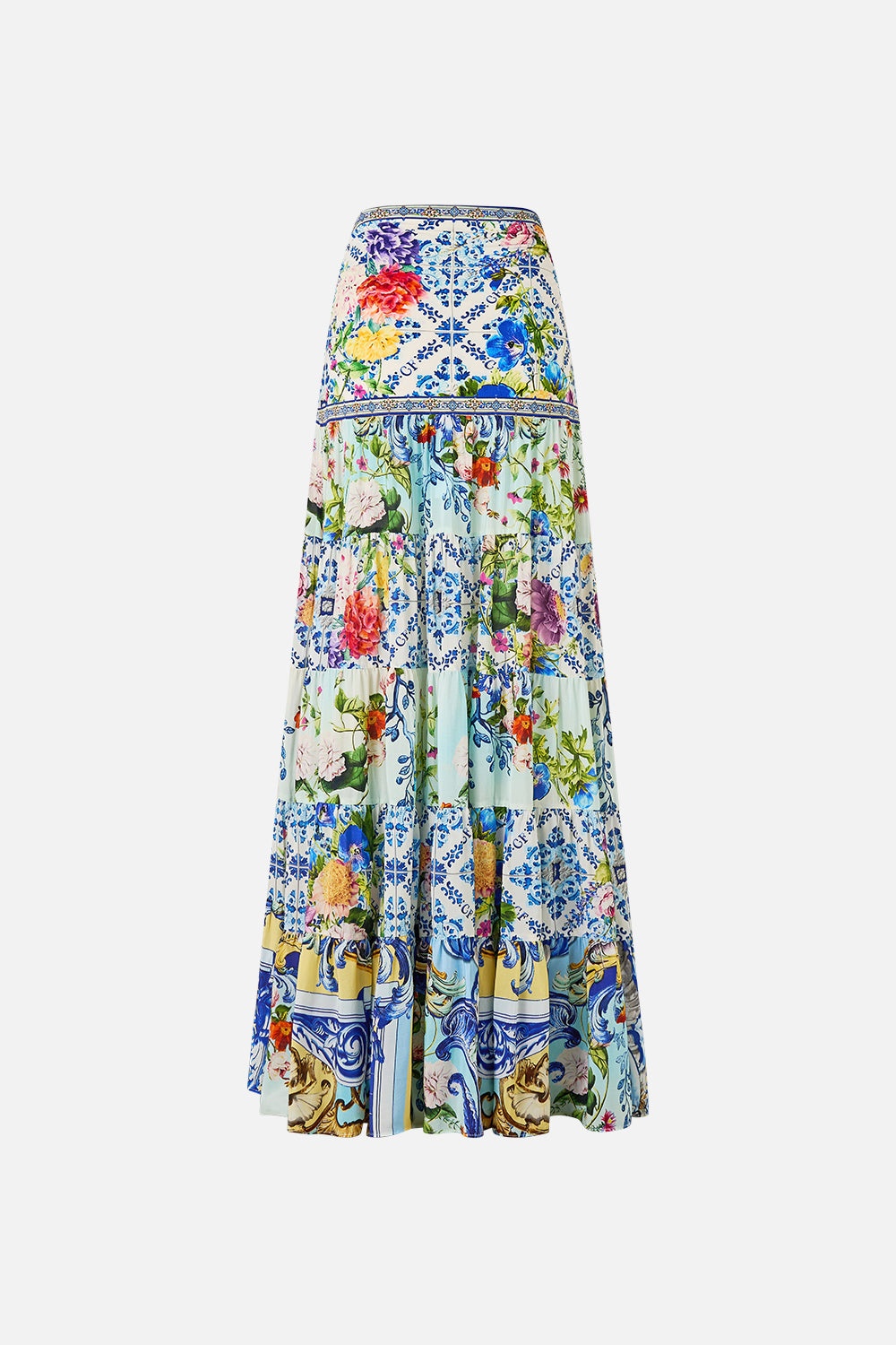 JERSEY SPLICED TIERED SKIRT - 9