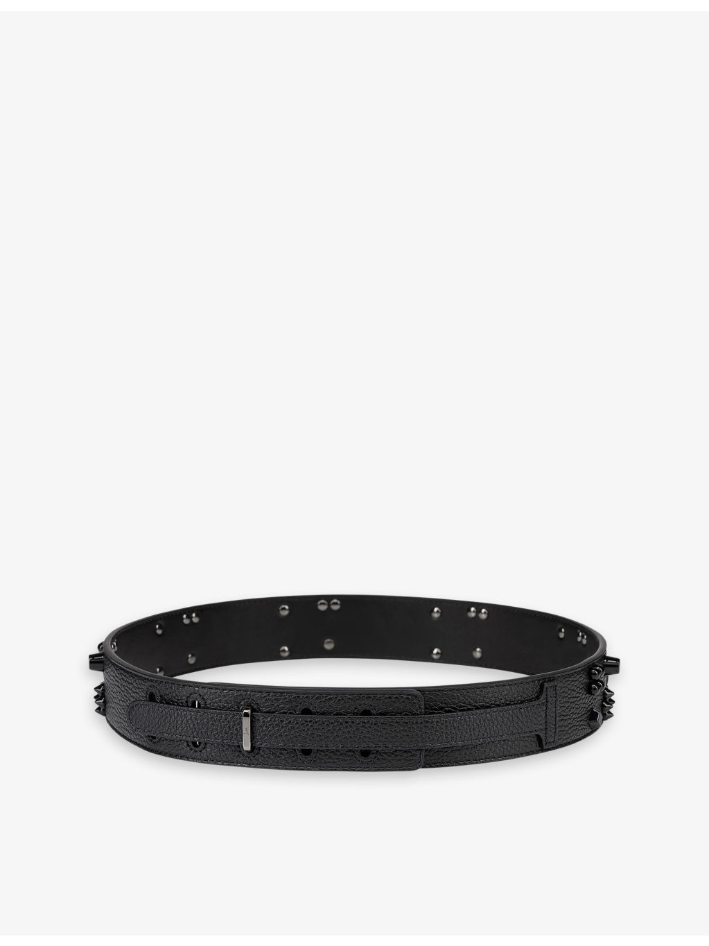 Paloma Loubinthesky-embellished leather belt - 2