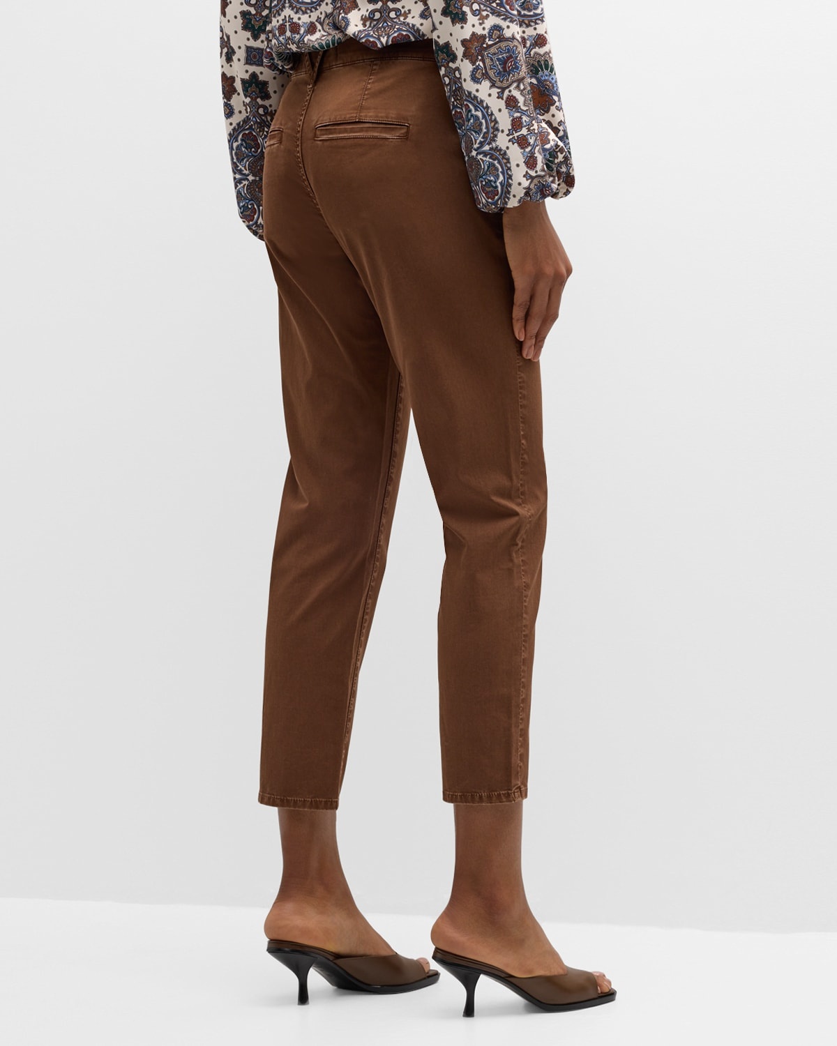 Sia Mid-Rise Twill Chino Pants - 6