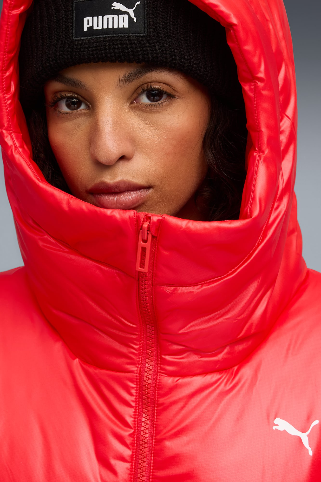 Shiny Hooded Padded Jacket Women - 4