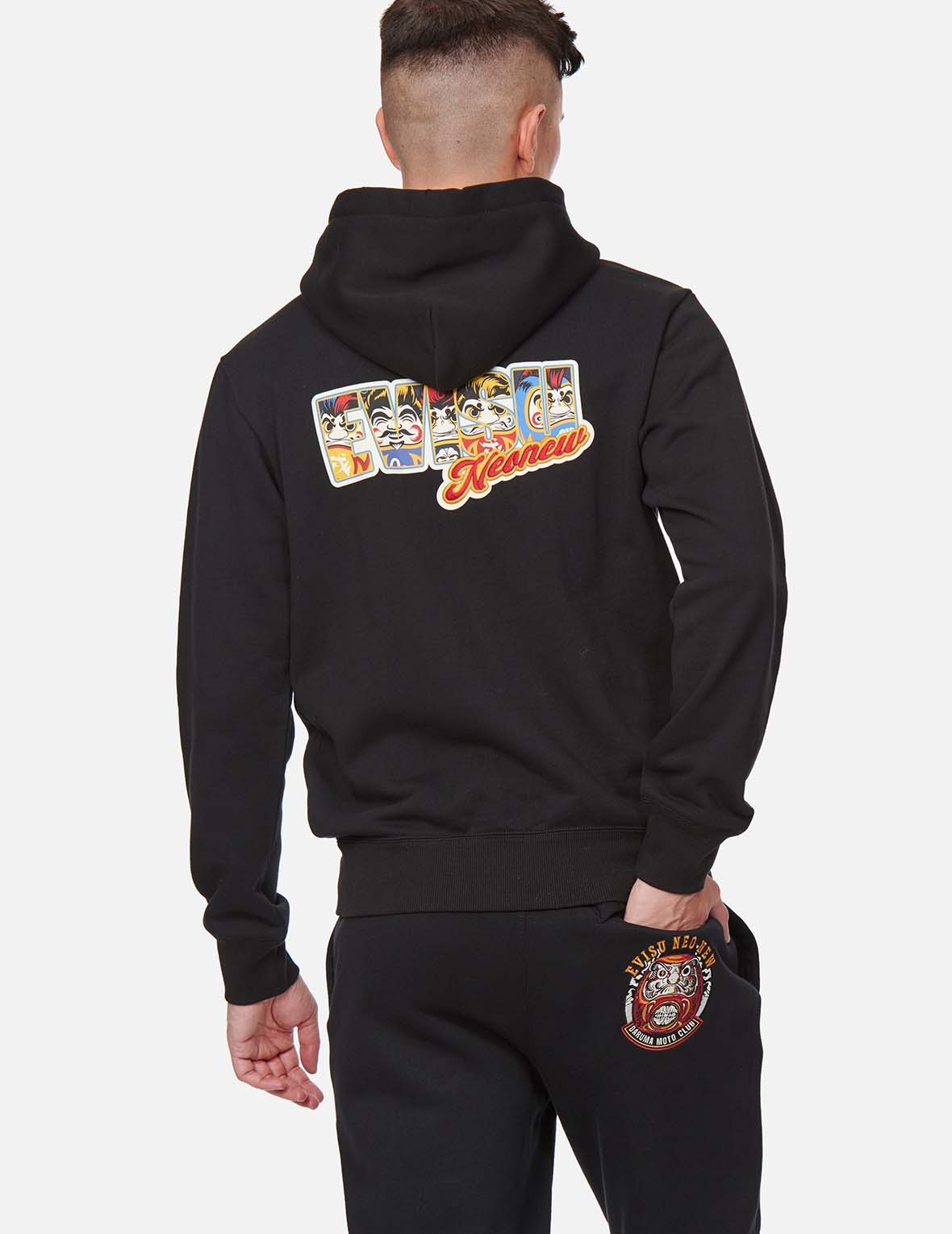 DARUMA BROTHERS PRINT HOODED SWEATSHIRT - 3