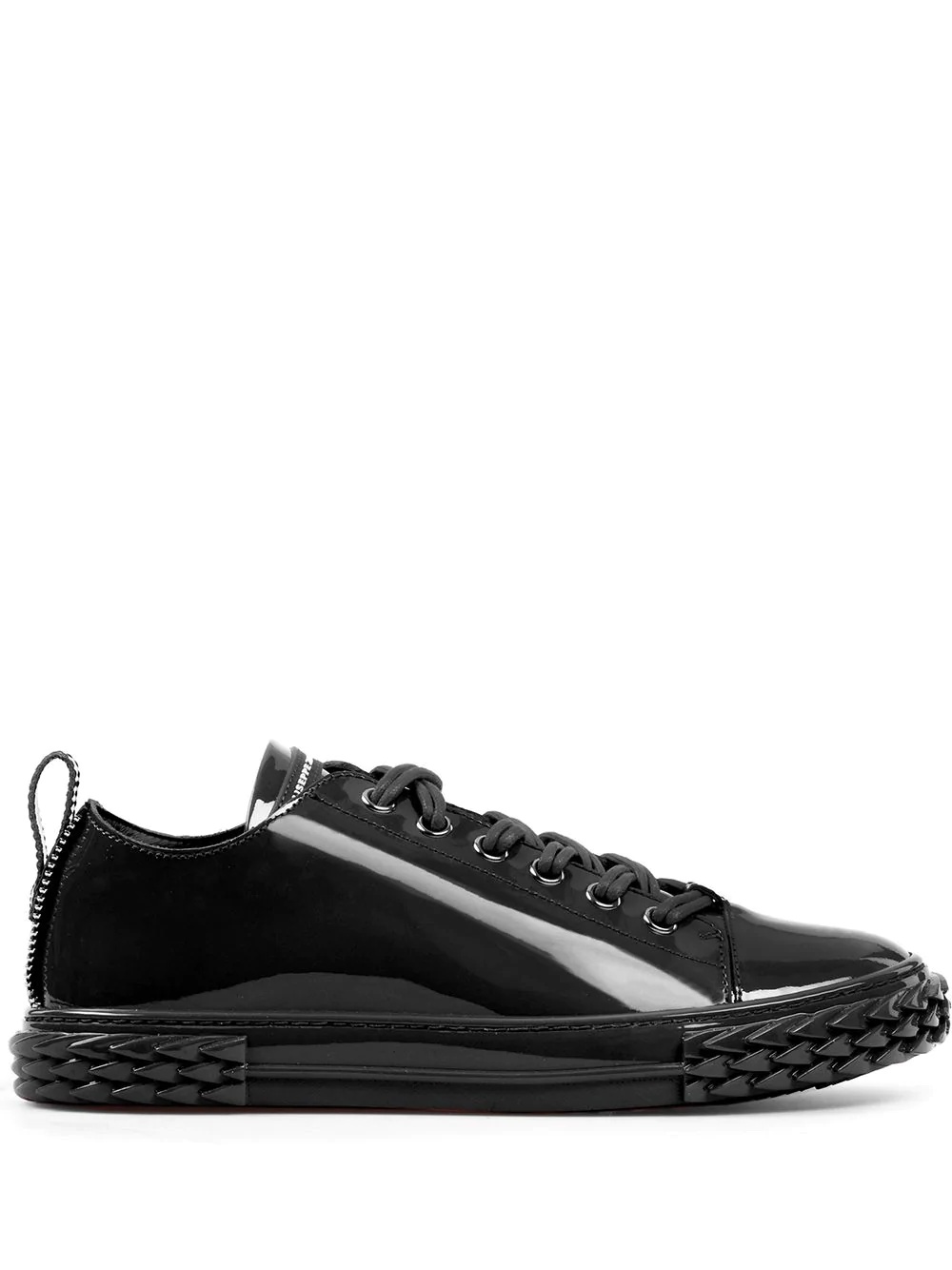 patent leather sneakers - 1