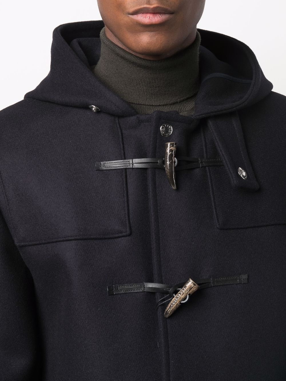 Weir toggle-fastening duffle hooded coat - 5