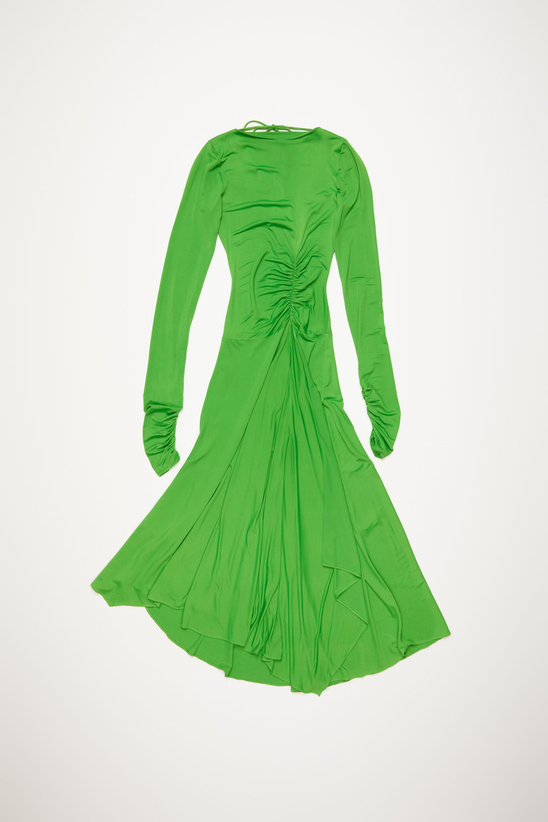 Long sleeve dress - Bright Green - 1