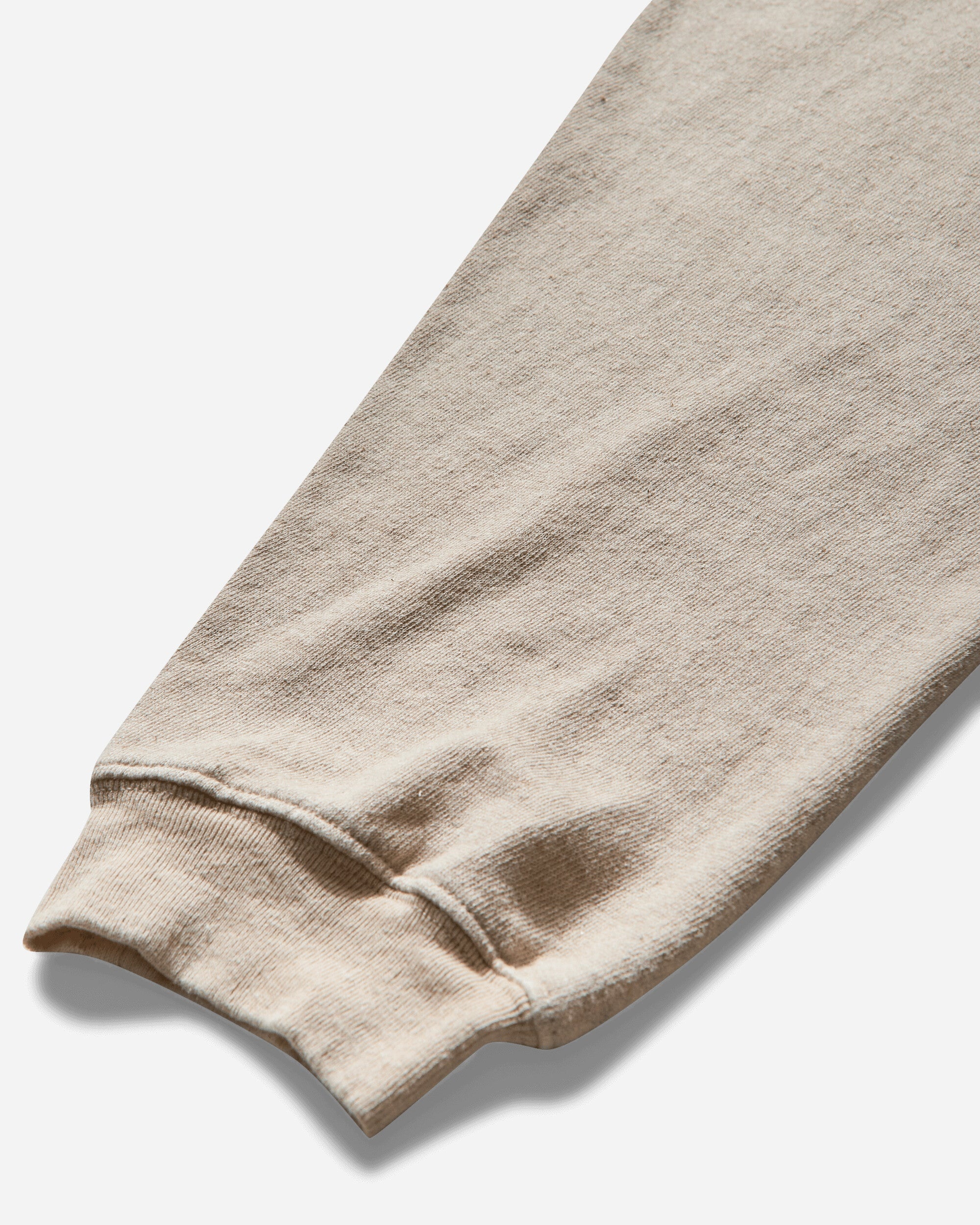 Men's Linen Gauze SWT Knit Crewneck Sweatshirt (Moneky Amigos) Ecru - 4