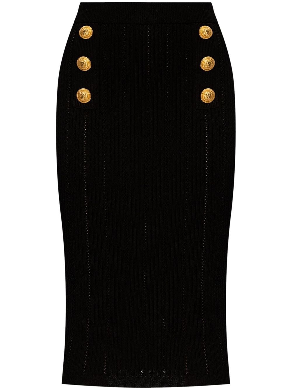 knitted midi skirt - 1