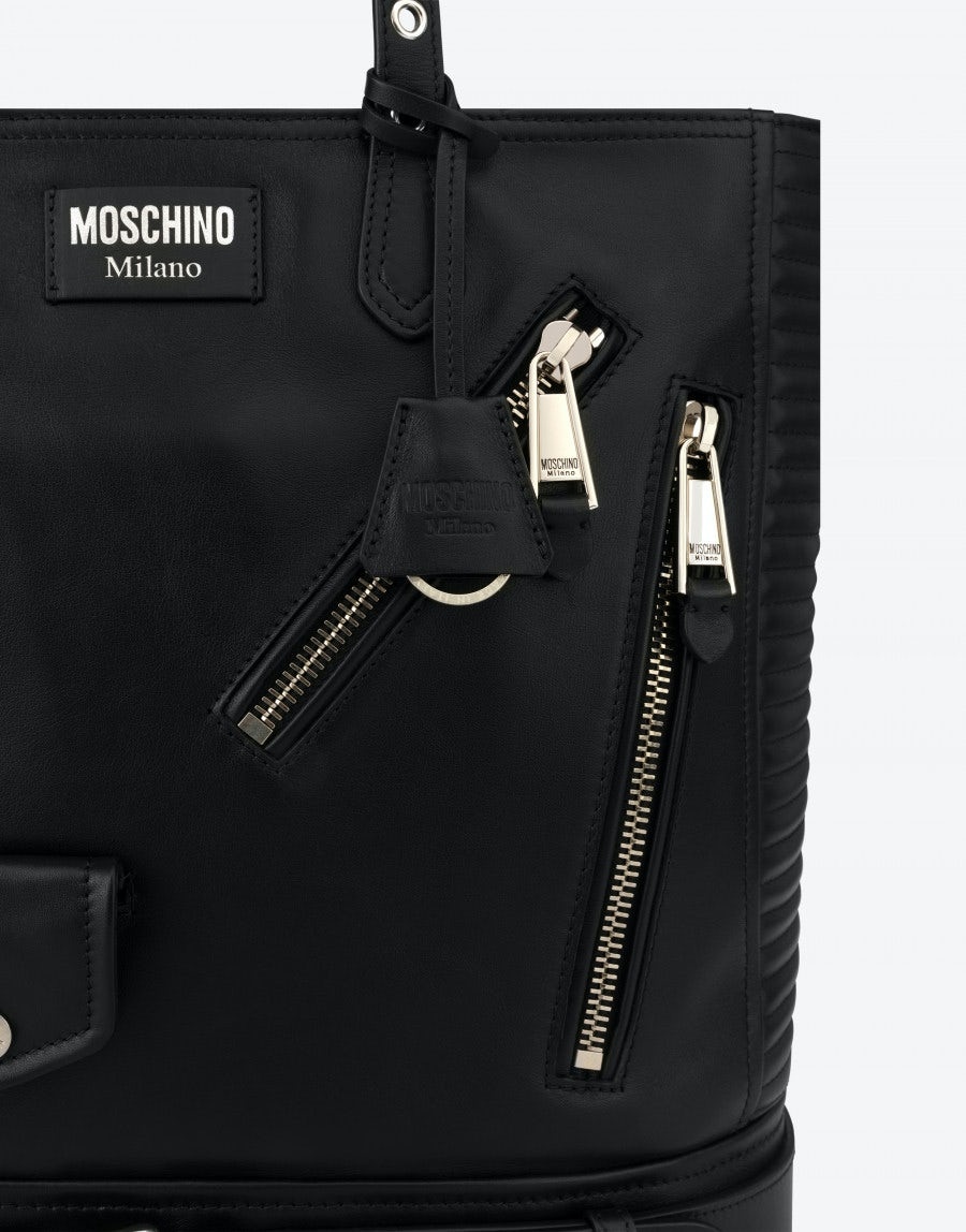 BIKER CALFSKIN SHOPPER - 4