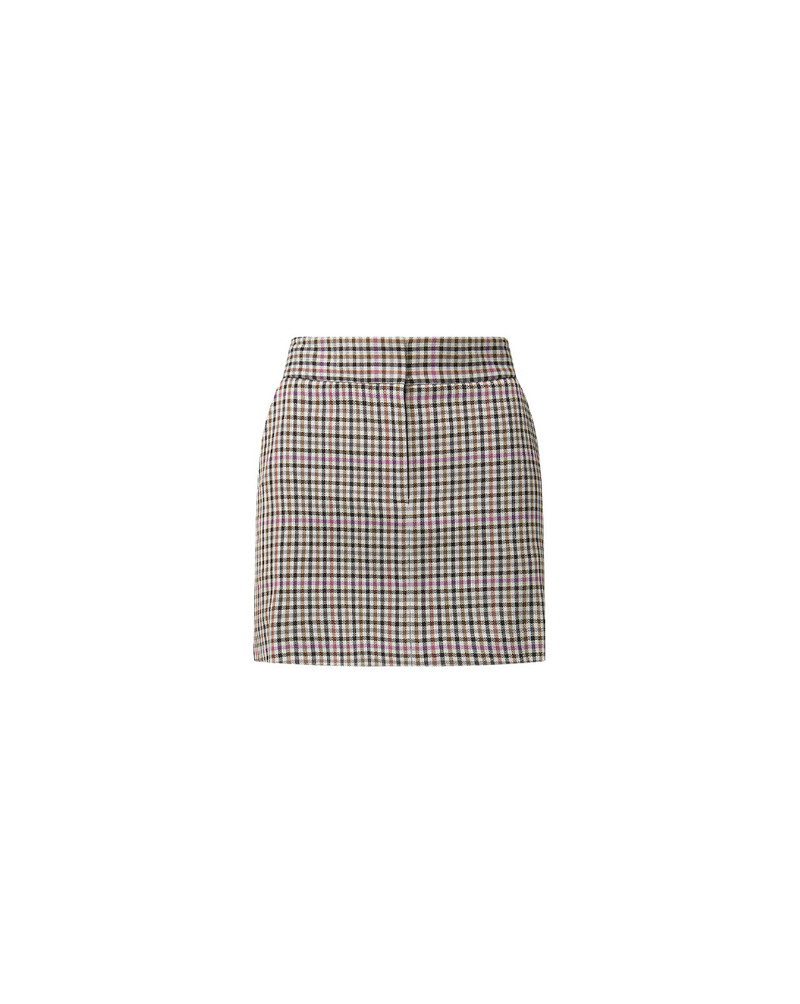 ELARA PLAID SKIRT - 1