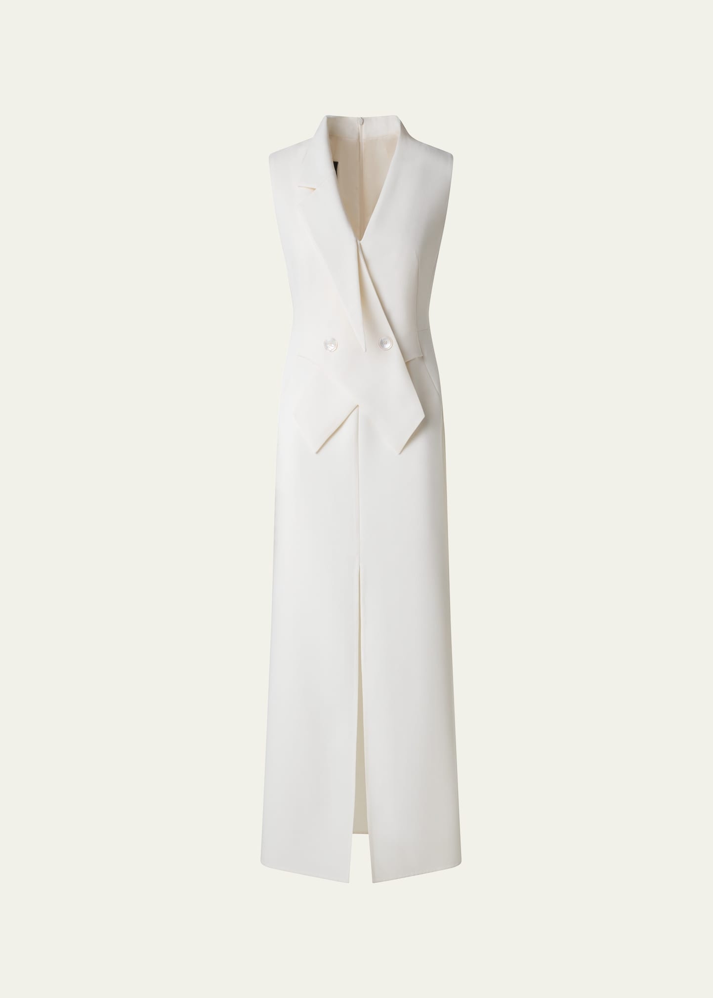 Double-Face Wool Midi Sheath Dress - 1