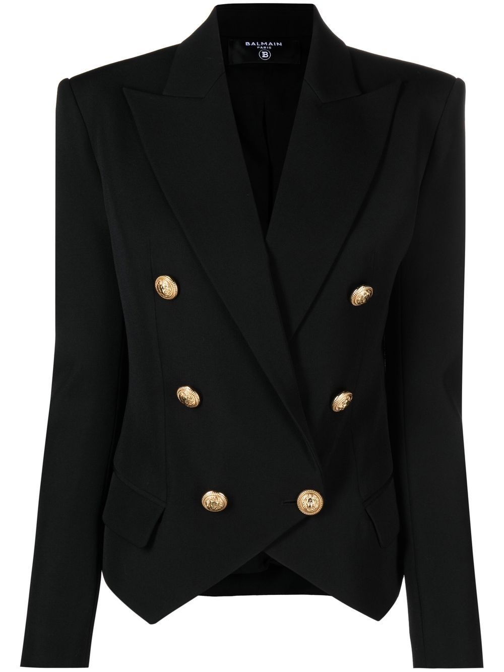 peak-lapel double-breasted blazer - 1