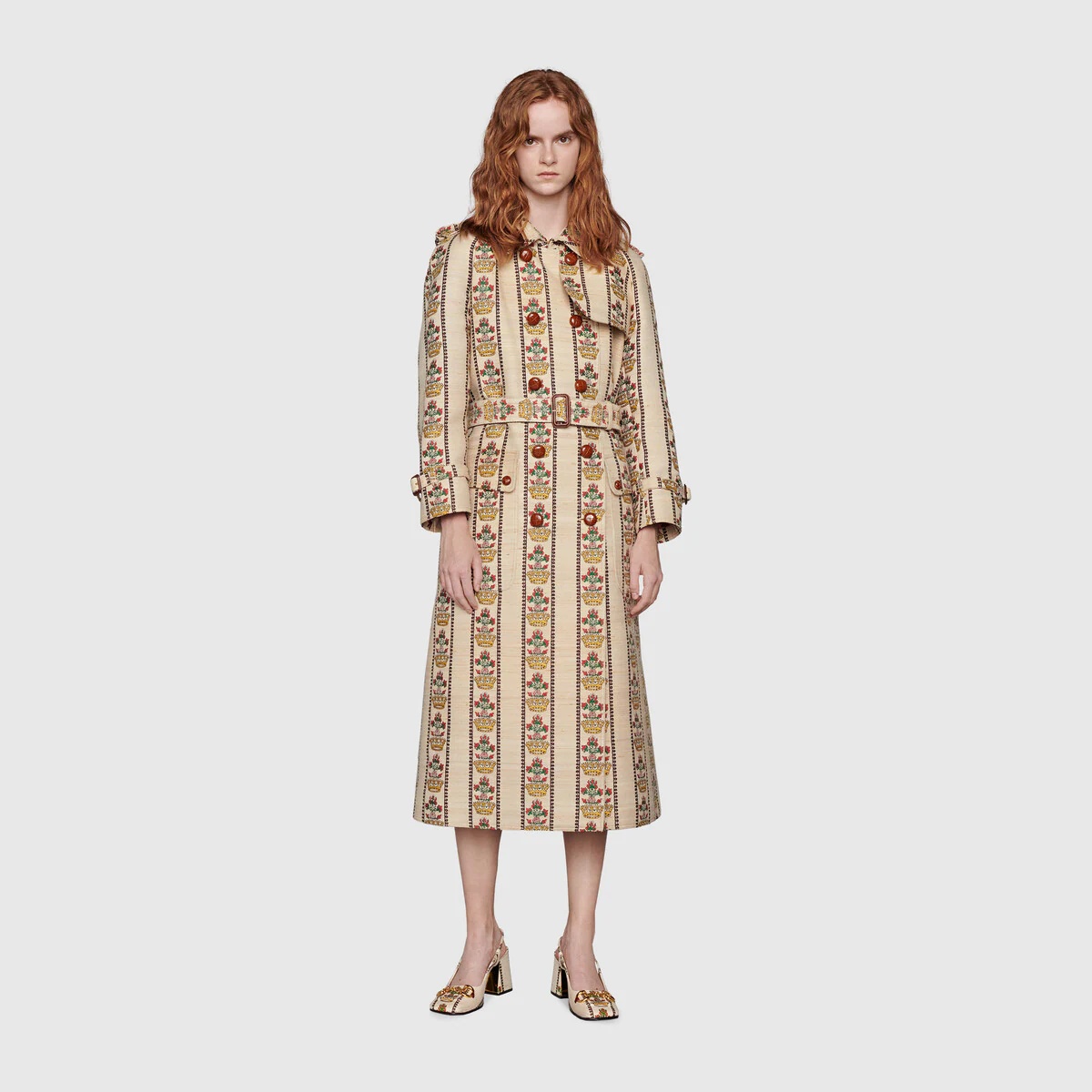 Gucci 100 flower and crown coat - 3