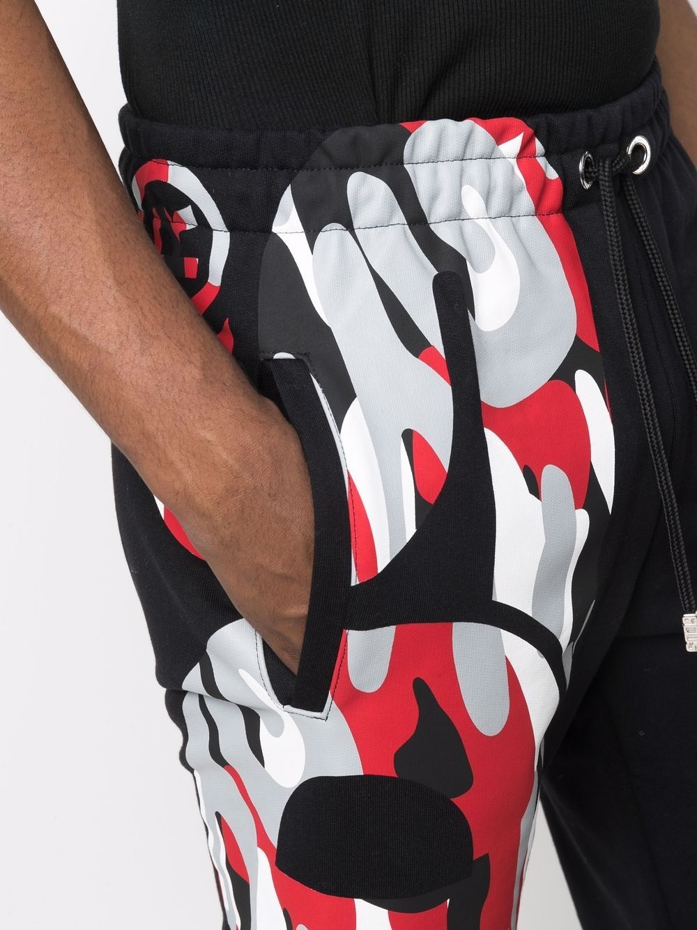 logo-print cotton track pants - 5