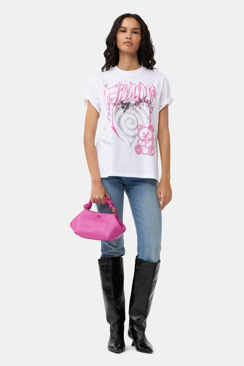 PINK SMALL GANNI BOU BAG 4