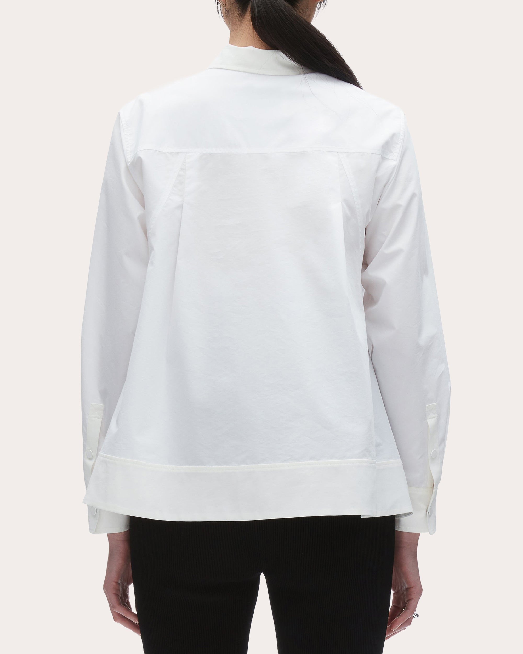Asymmetric Techno Poplin Shirt - 2