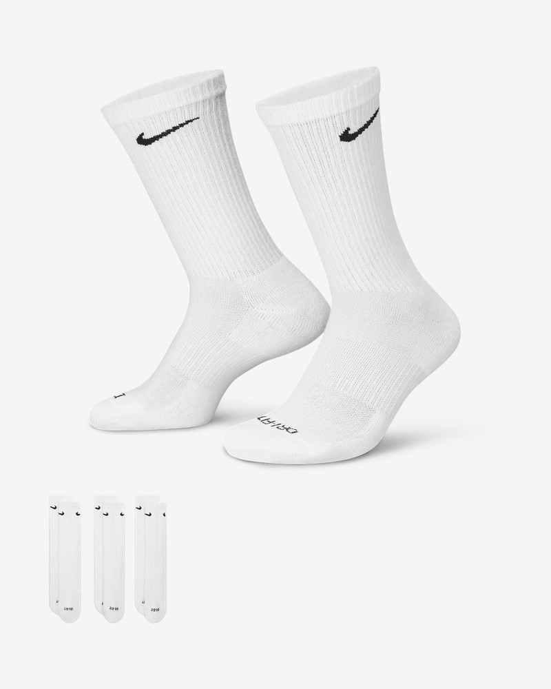 Nike Everyday Plus Cushioned Training Crew Socks (3 Pairs) - 1
