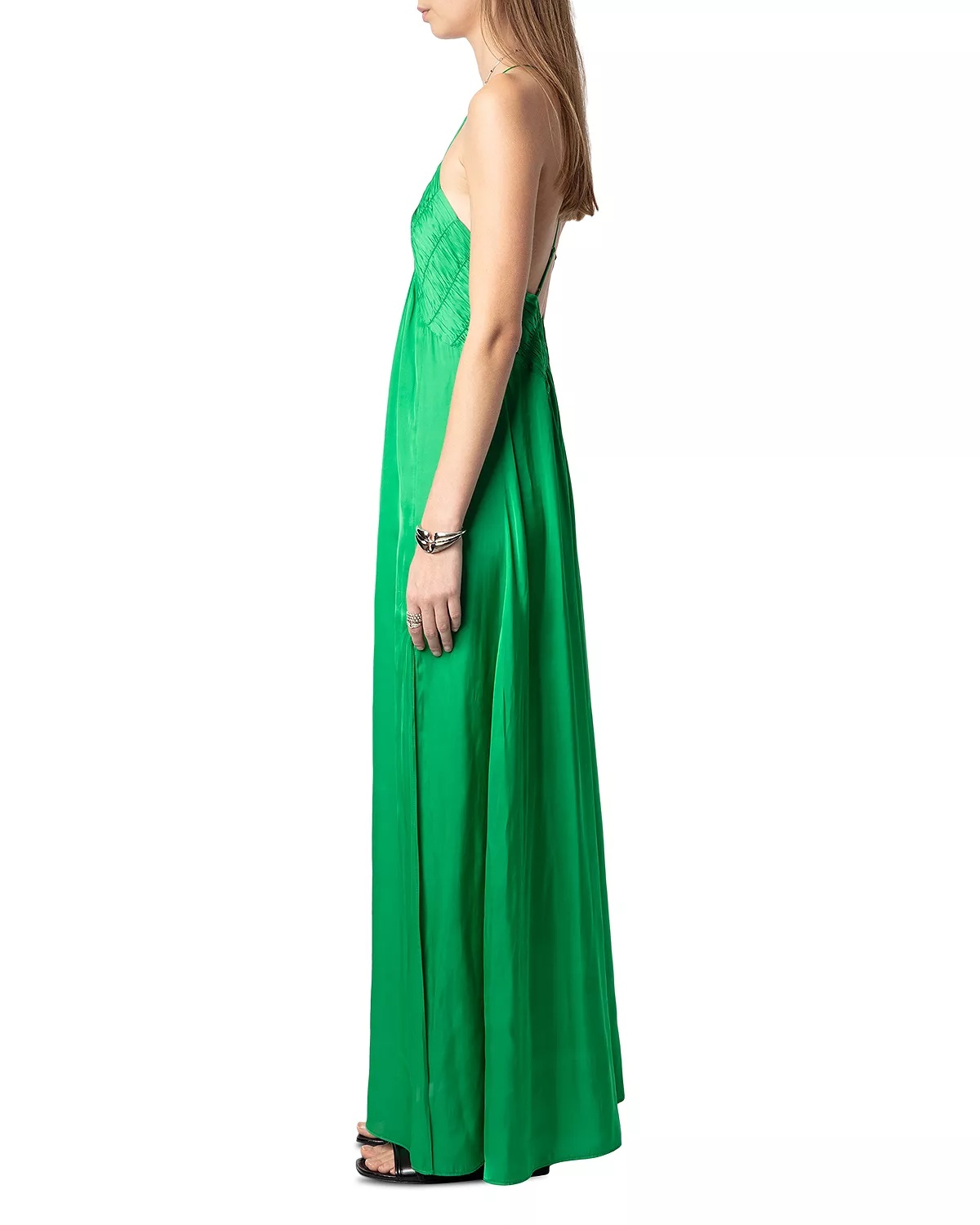 Rayonne Satin Maxi Dress - 4