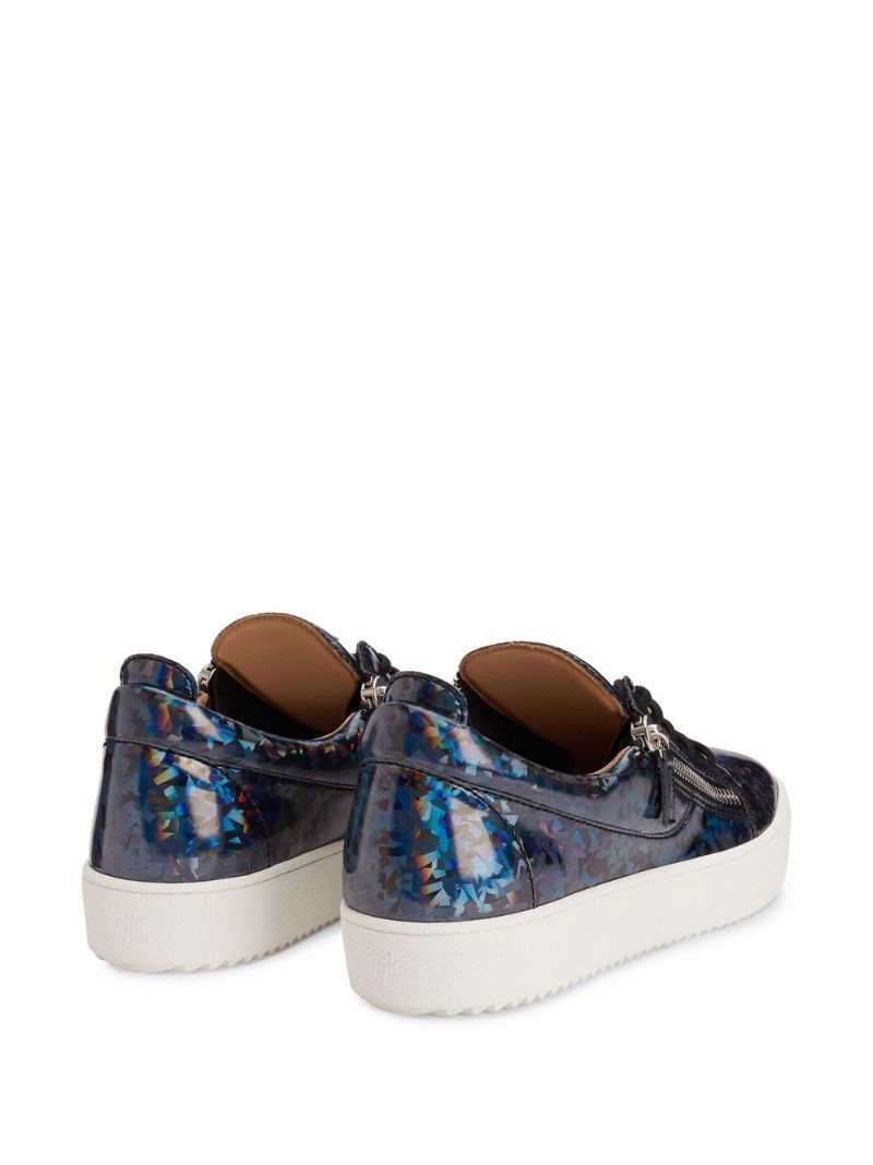 Frankie foil low-top sneakers - 3