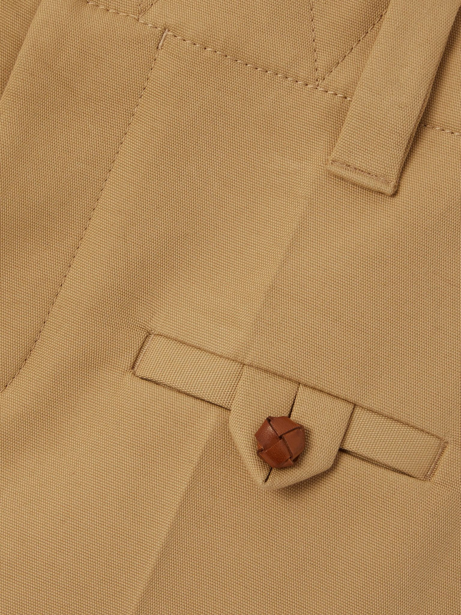 Cotton-canvas skirt Light brown - 4