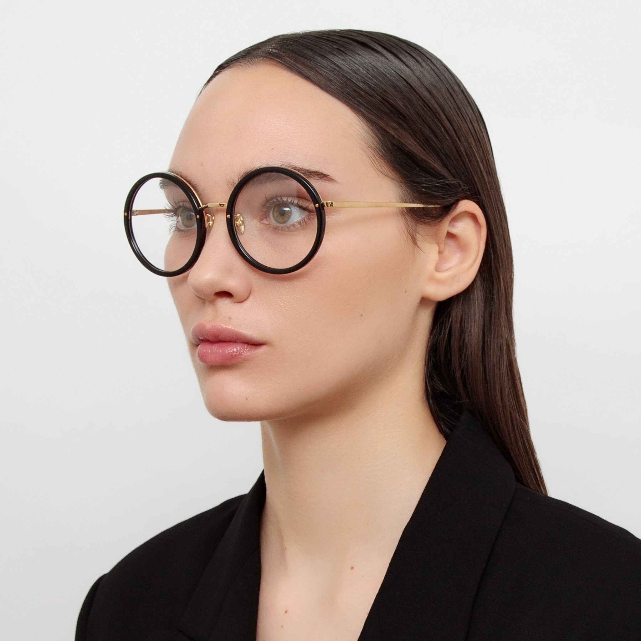 THE TRACY | OVERSIZED OPTICAL FRAME IN BLACK (C1) - 2