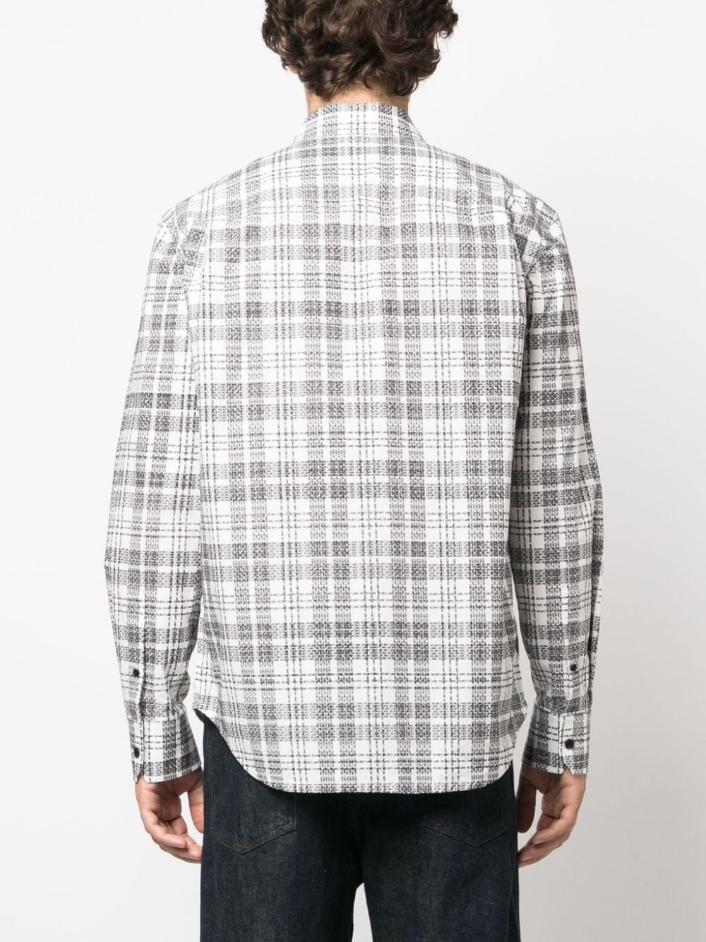 logo-print cotton shirt - 4