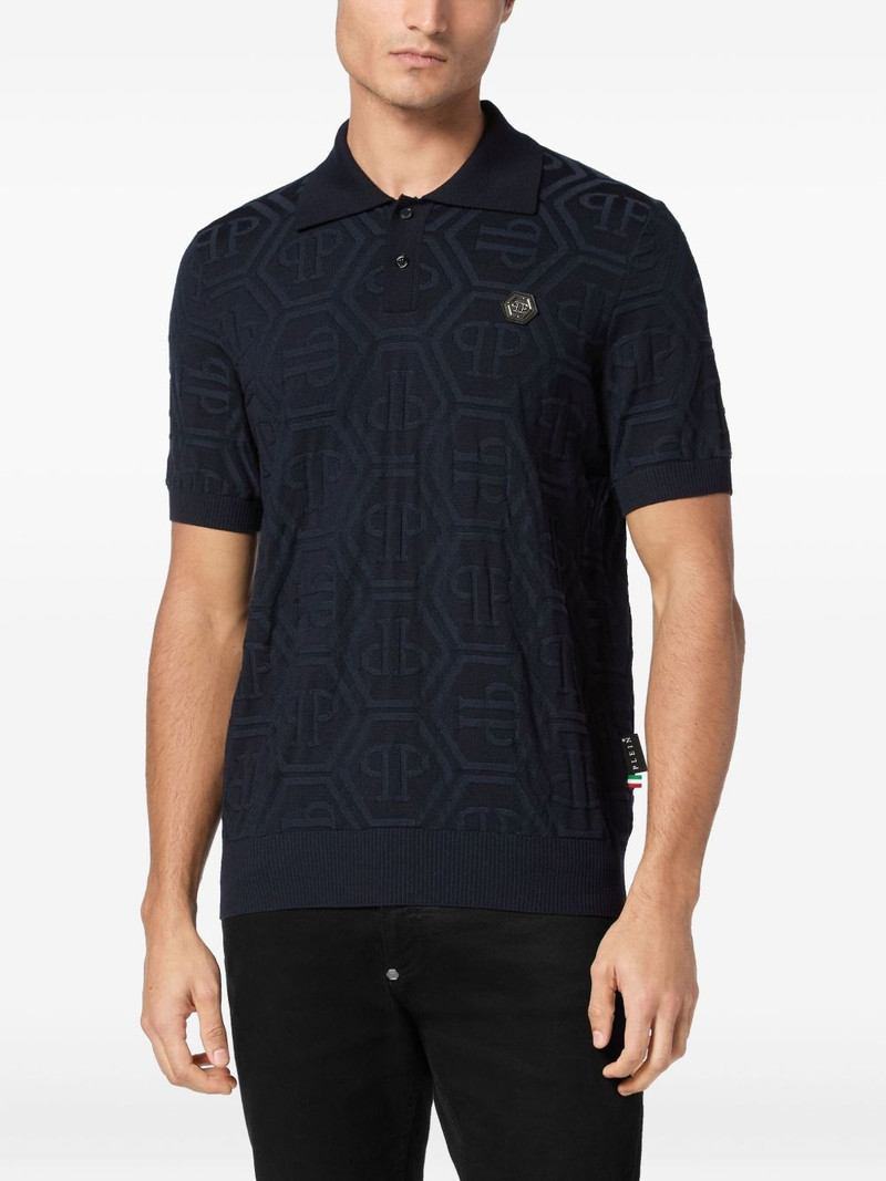 monogram-jacquard polo shirt 3
