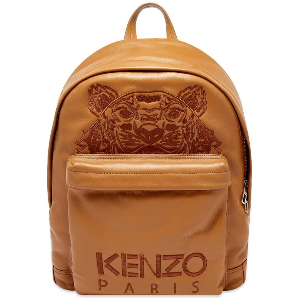 Kenzo Embroidered Leather Tiger Backpack - 1