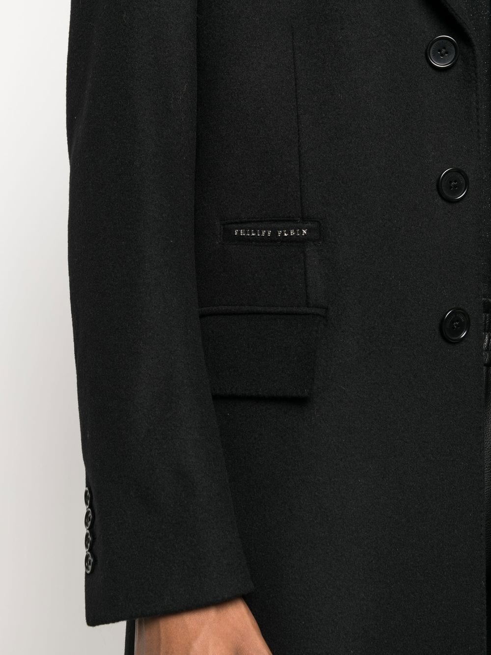 single-breasted wool-cashmere coat - 5