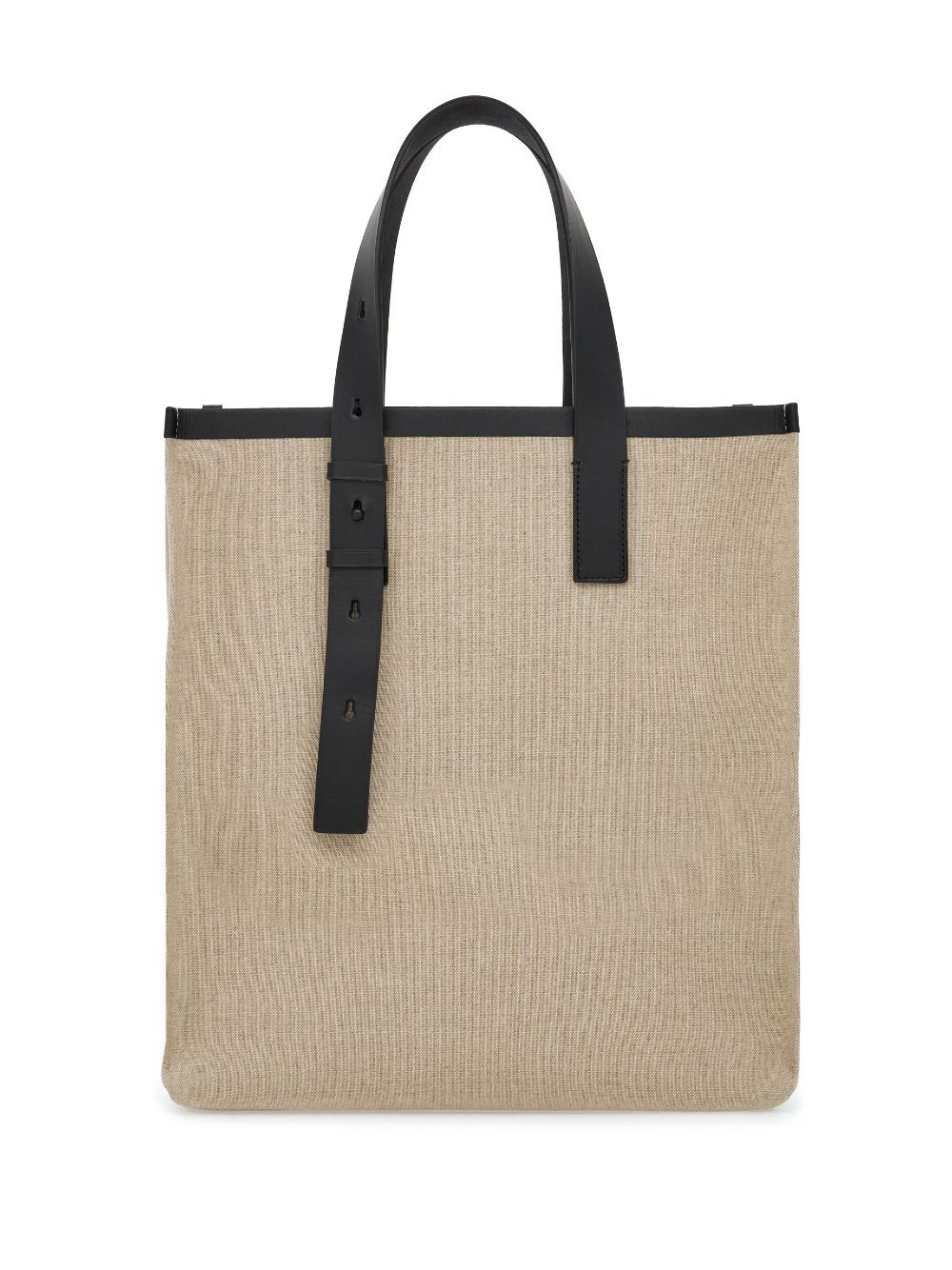 embossed-logo leather tote bag - 3