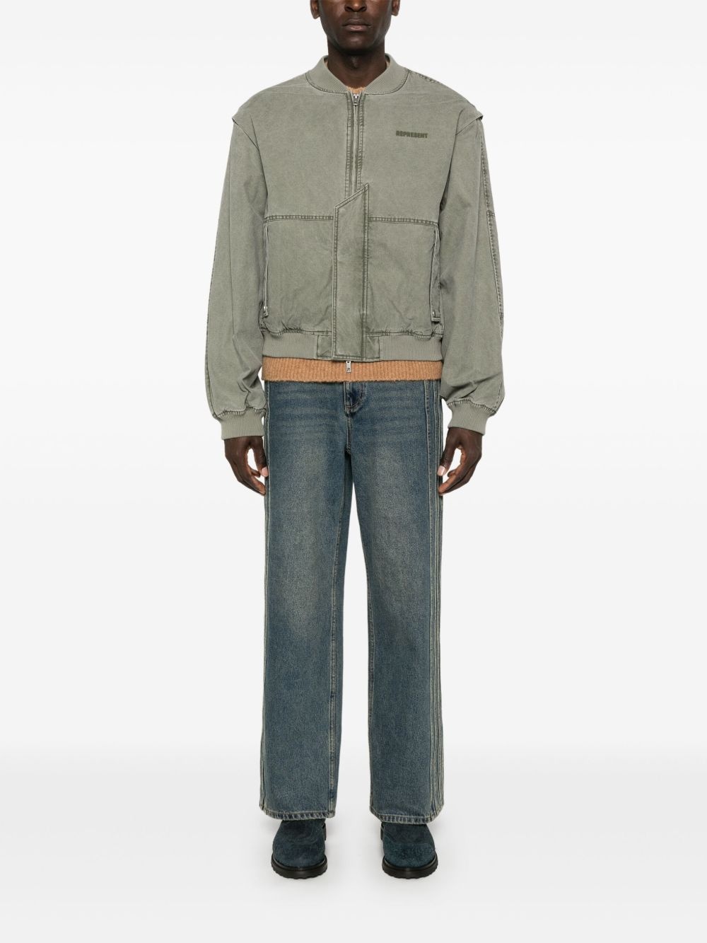 Inset sleeve bomber jacket - 2