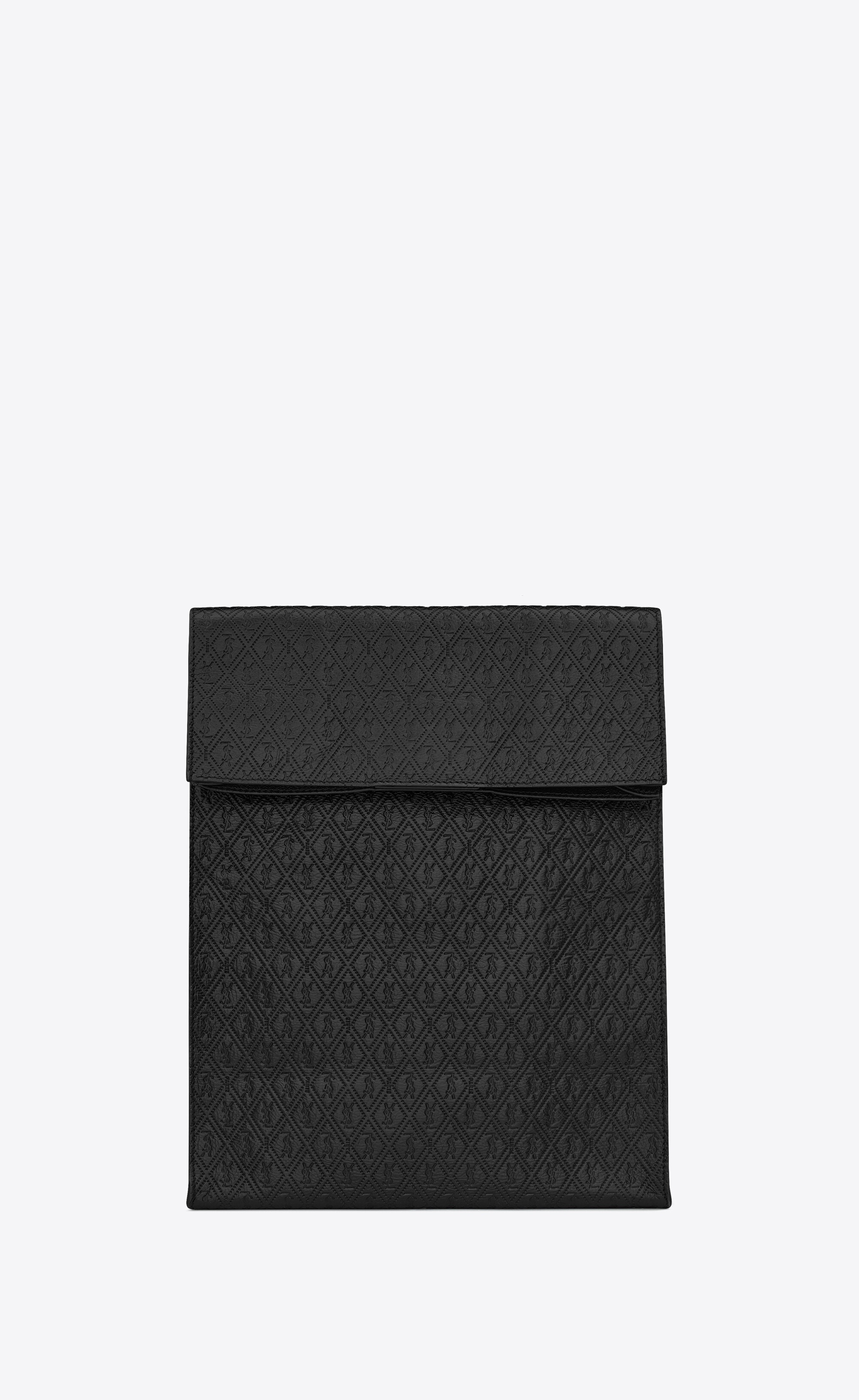 le monogramme deli paper bag in monogram embossed leather - 1