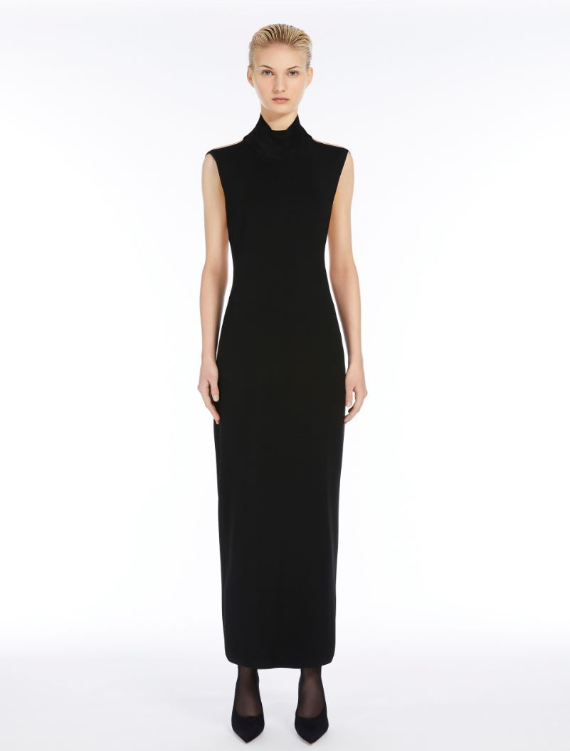 Fitted dress in stretch viscose - RUNWAY - 3