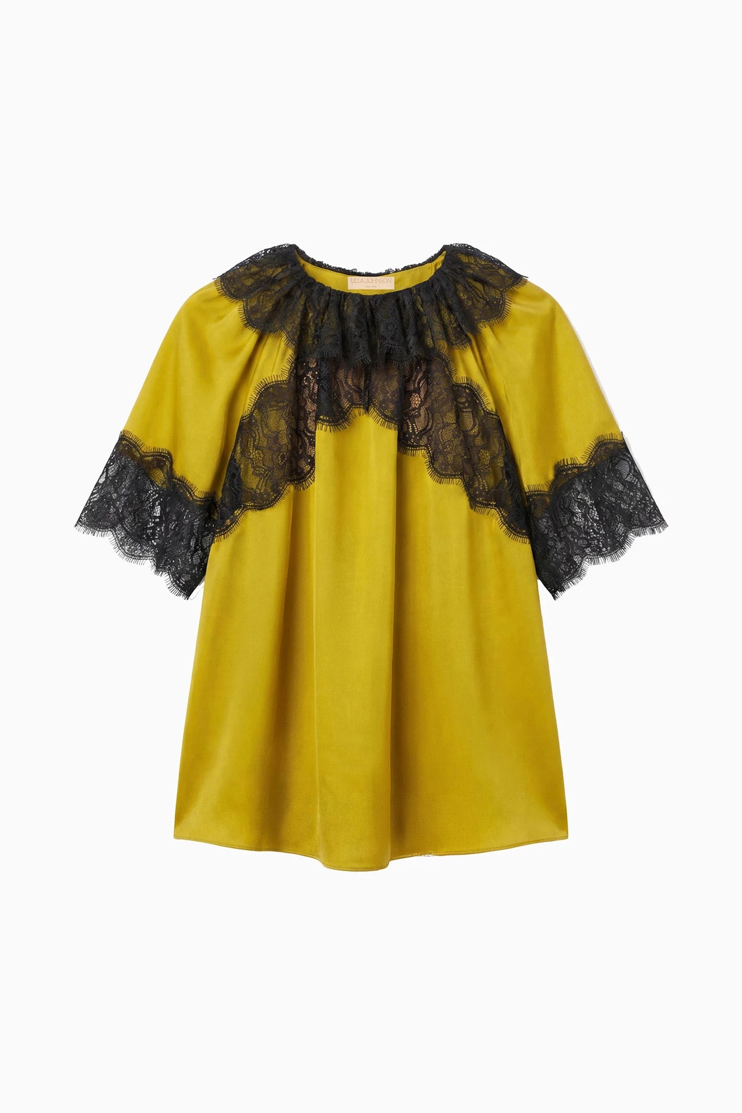 Nina Short Sleeve Silk Blouse - 1