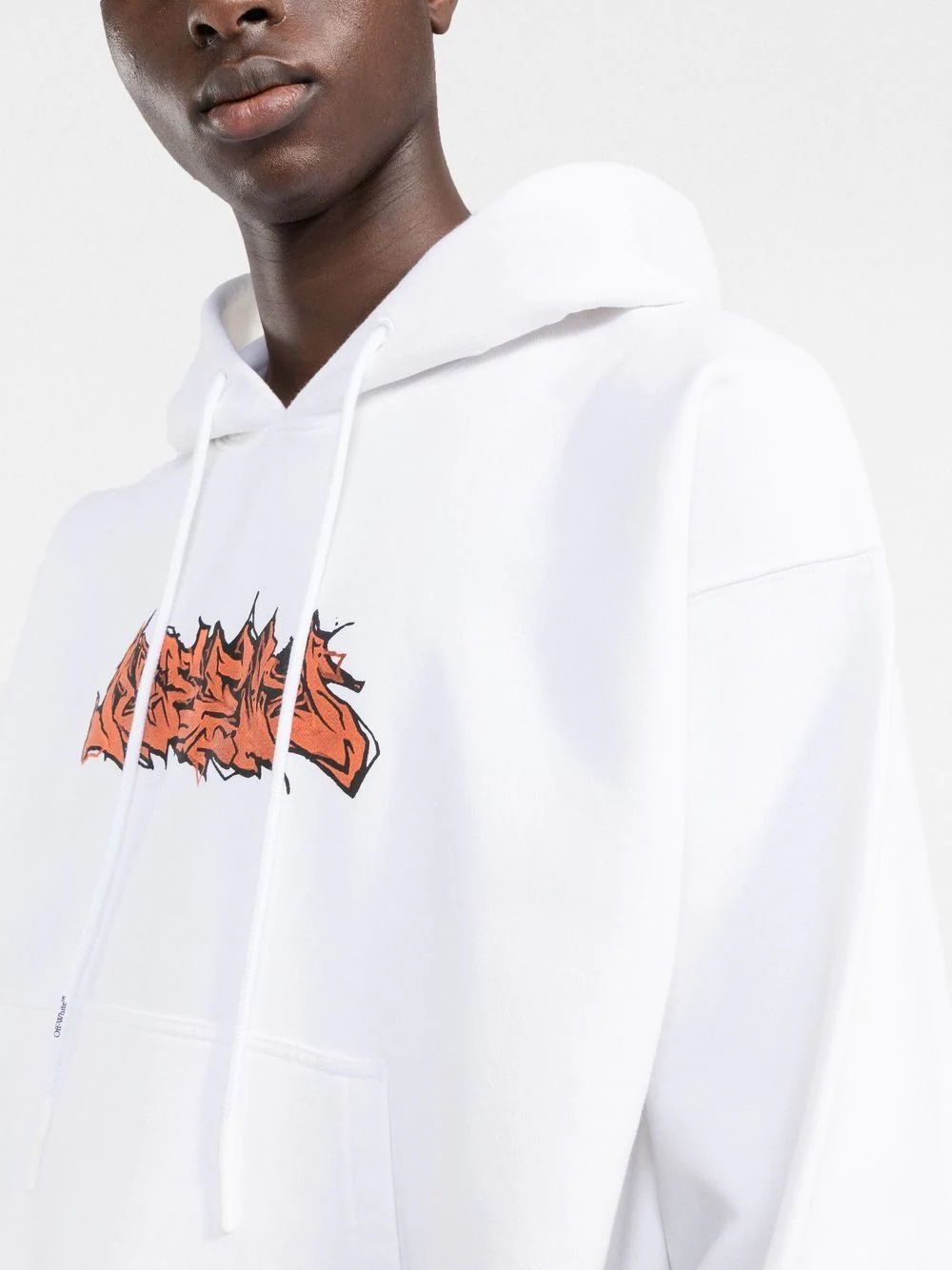 logo-print drawstring hoodie - 5