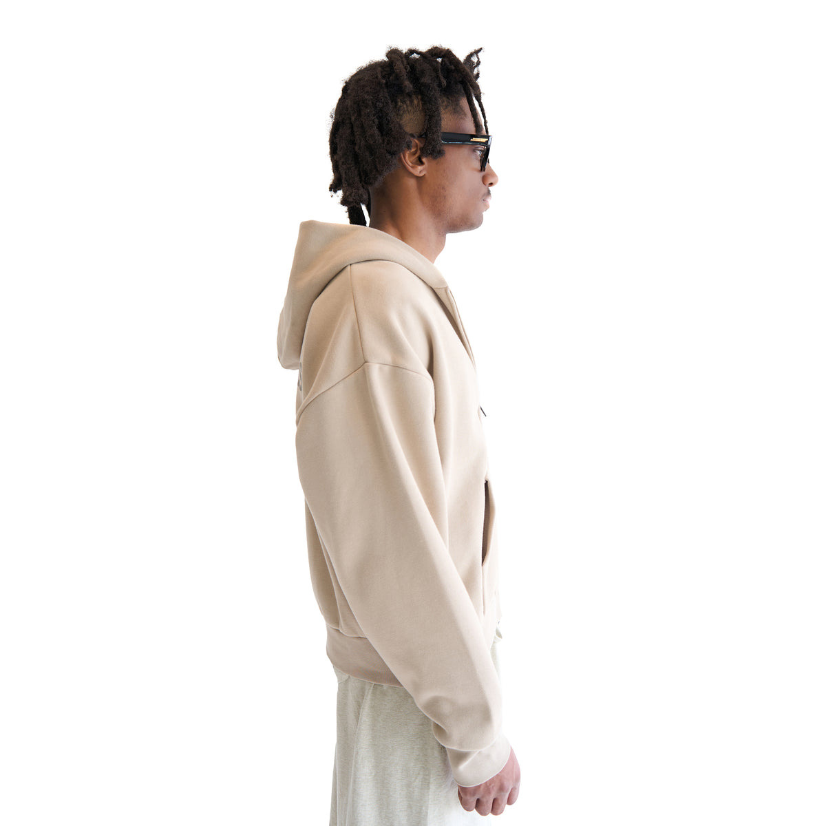 CLASSIC FIT FLEECE ZIP-UP HOODIE (TIMBER) - 2