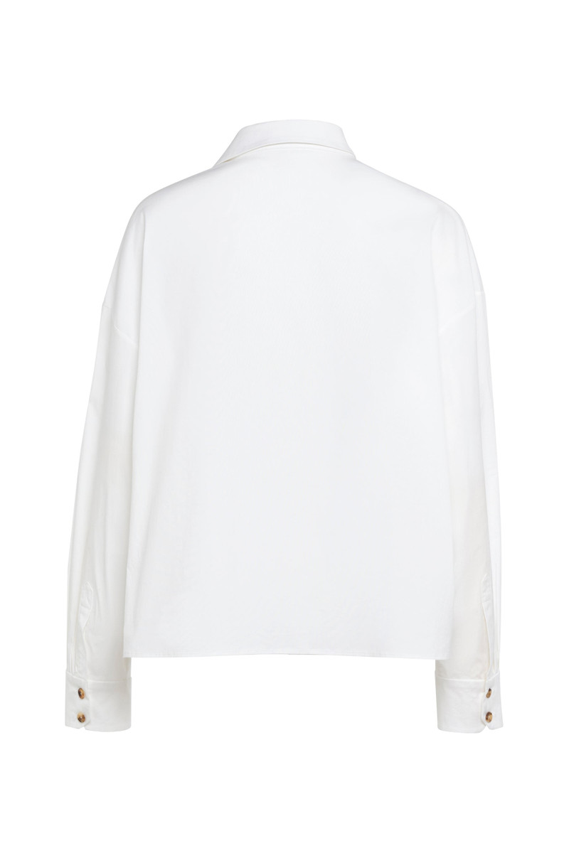 VOLUMINOUS BIB-FRONT SHIRT WHITE 3