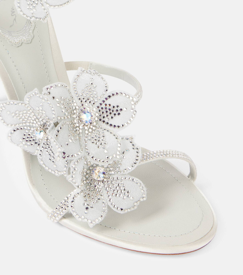 105 crystal-embellished satin sandals 5