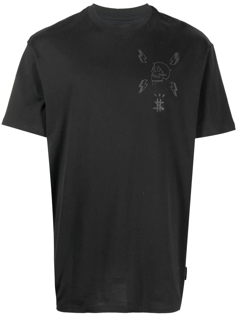 skull-print cotton T-shirt - 1