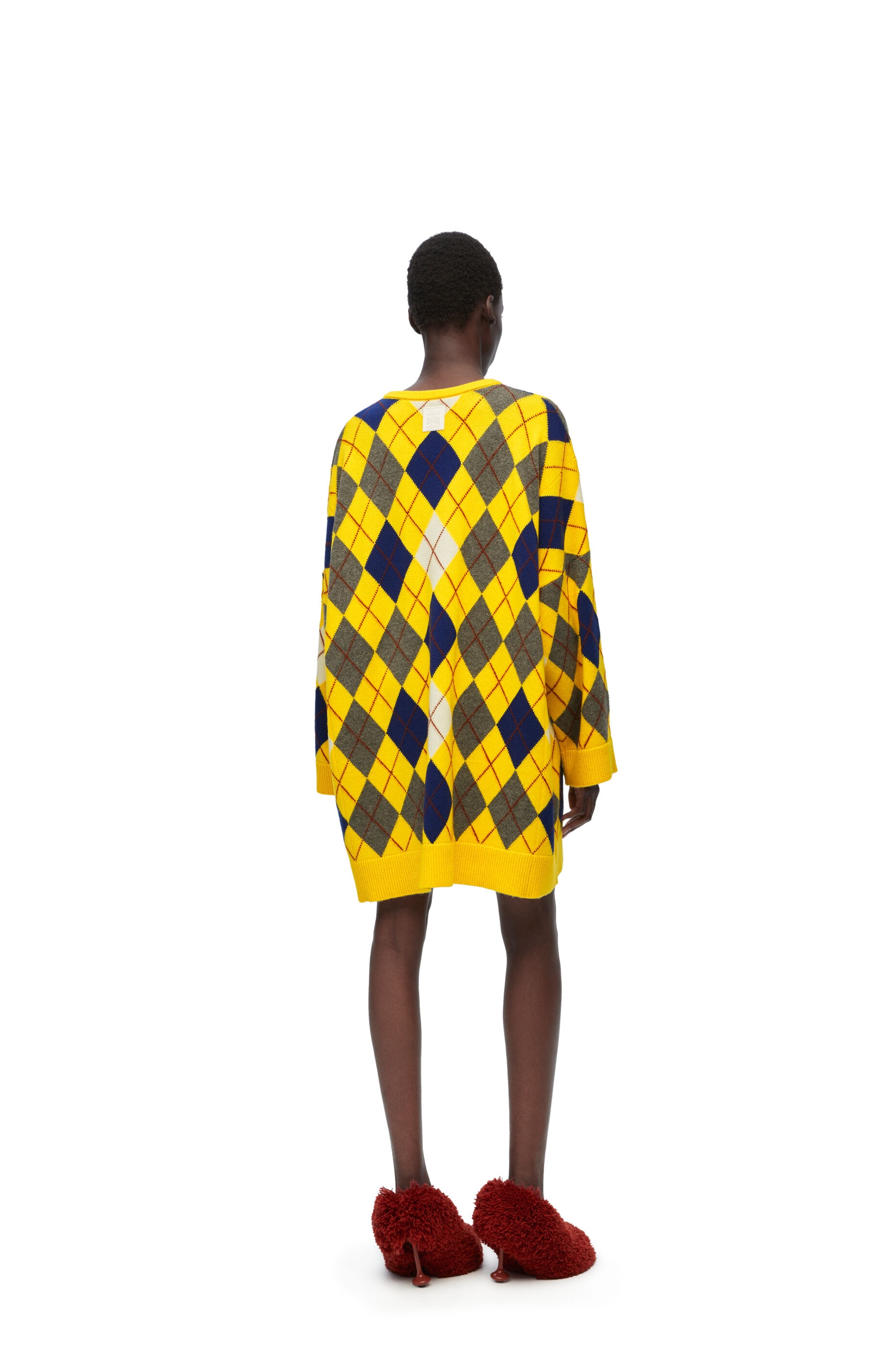 Argyle dress in wool - 3
