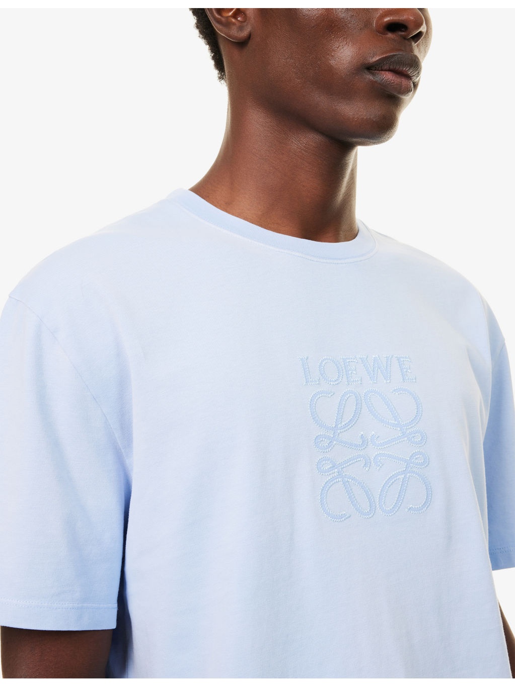 Brand-Embroidery Relaxed-Fit Cotton-Jersey T-Shirt - 5