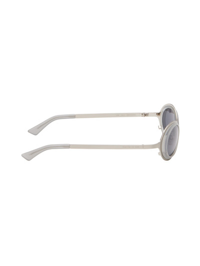 Song for the Mute SSENSE Exclusive Silver 'The Goggle' Sunglasses outlook