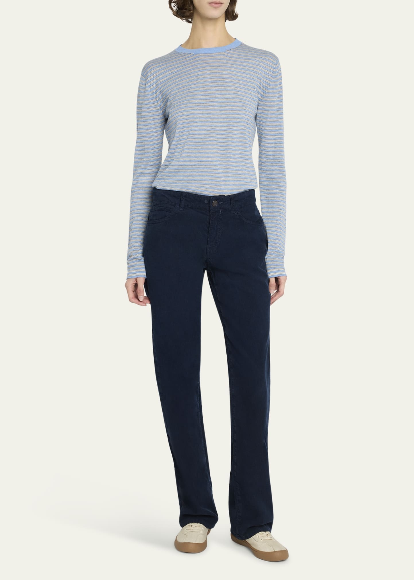 Carlyl Corduroy Straight-Leg Pants - 2