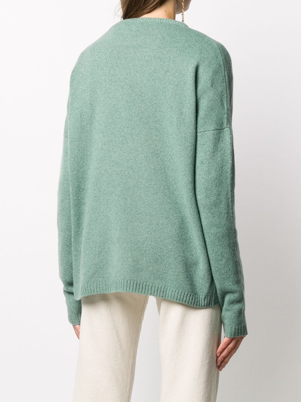 round neck wool jumper - 4