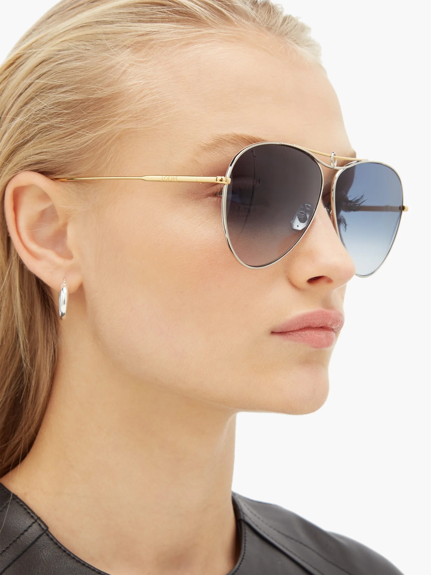 Aviator metal sunglasses - 2