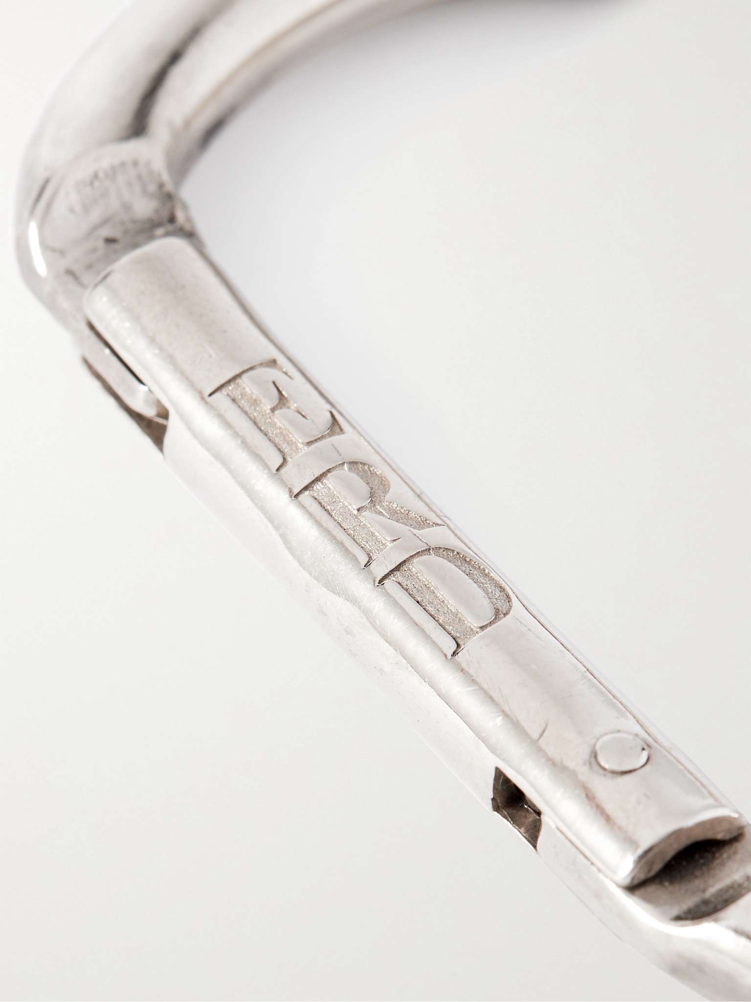 Logo-Engraved Silver Carabiner - 2