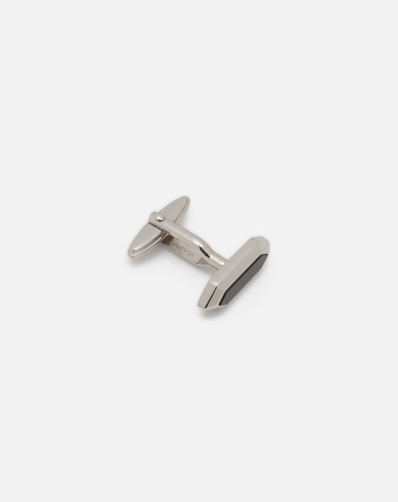 LANVIN LABEL TWO-TONE CUFFLINKS 3