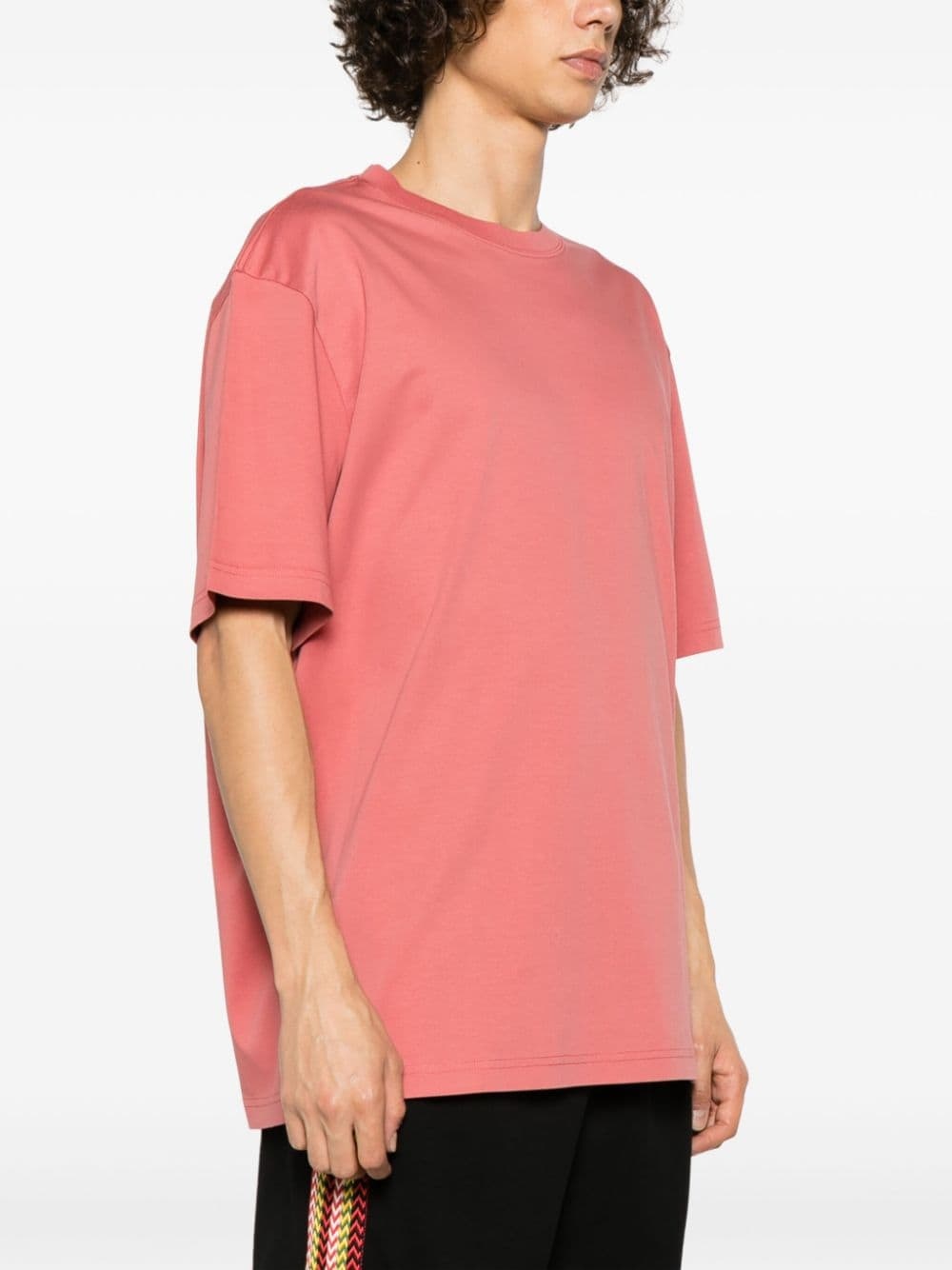 logo-embroidered cotton T-shirt - 3